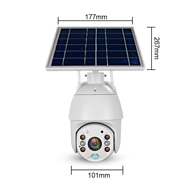 Two Way Audio Voice 4G 4 G Solar Camera Outdoor Ptz