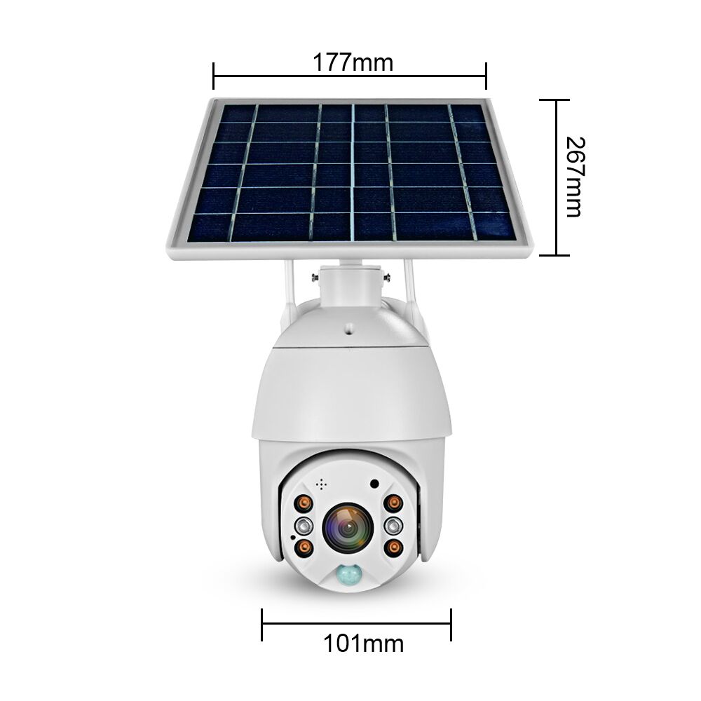 Two Way Audio Voice 4G 4 G Solar Camera Outdoor Ptz