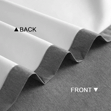 Dark Grey Blackout Curtains 102 inches Long 2 Panel Set, Linen Texture Pattern Blackout Curtains for Bedroom , Grommet T