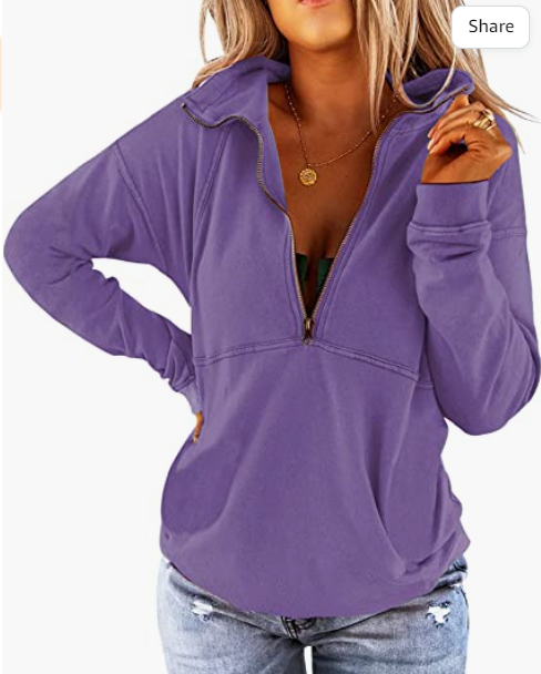 Women's Long Sleeve Sweatshirt Solid Stylish 