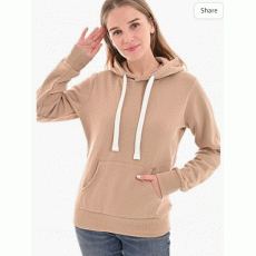 Women's Ultra Soft Fleece Comfortable Basic Active Lounge Lightweight Casual Solid Pullover Hoodie Sweatshirt
