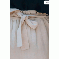 Womens Cotton Linen Shorts Soft Elastic Waist Summer Casual Short Pants