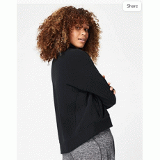 Womens Sustainable Harmonise Luxe Fleece Sweatshirt